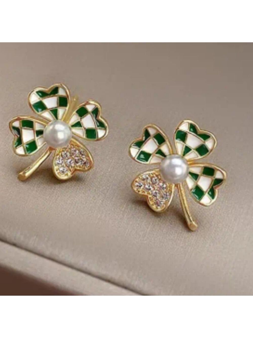 Stud 4 Leaf Clover Stud Earrings Irish